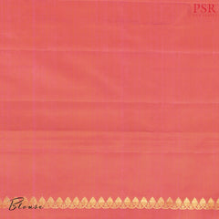 Dark Green & Dark Magenta Kanchipuram Silk Saree