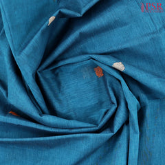 Dark Olympic Blue Kalakshetra Kovai Cotton Saree