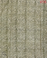 Olive Beige Chanderi Silk Cotton Dress Material