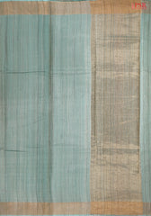 Mint Green Kadhi Tussar Silk Saree