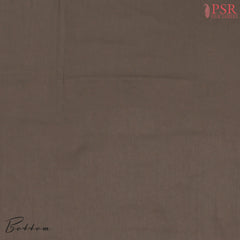 Beaver Brown Semi Crepe Dress Material