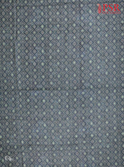 Dark Teal Tussar Silk Dress Material