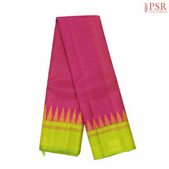 Telemagenta Kanchipuram Silk Saree