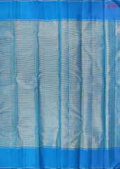 Azure Blue Kanchipuram Silk Saree
