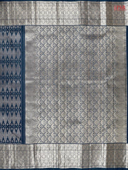 Prussian Blue Kanchipuram Silk Saree