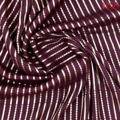 Burgundy Semi Binny Silk Saree