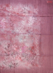 Onion Pink Kadhi Tussar Silk Saree