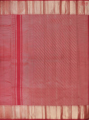 Crimson Kanchipuram Jacquard Silk Saree
