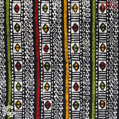 Black Batique Cotton Dress Material