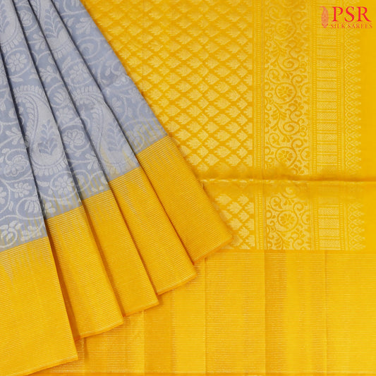 Cool Grey Soft Silk Saree