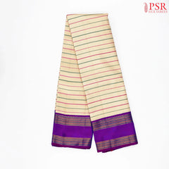 Light Beige Kanchipuram Silk Saree