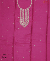 Magenta Silk Cotton Dress Material