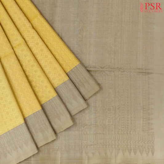 Light Yellow Soft Silk Saree