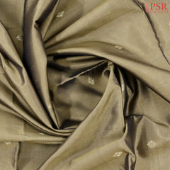 Dark Olive Grey Soft Silk Saree