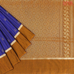 Royal Blue Jute Art Silk Saree
