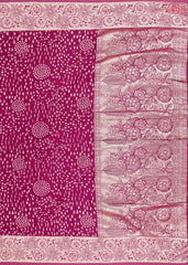 Jam Purple Georgette Saree