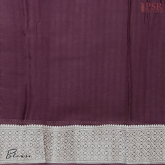 Burgundy Semi Binny Silk Saree