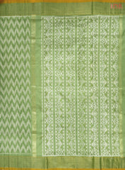 Pistachio Green Pochampally Silk Ikat Saree
