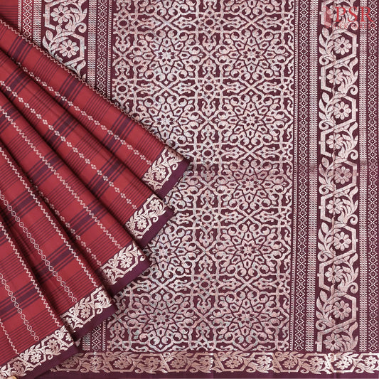 Maroon Soft Silk Saree