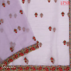 Lavender Organza Dress Material