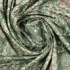Fern Green Semi Dupion Saree