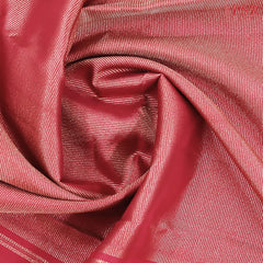Crimson Kanchipuram Jacquard Silk Saree