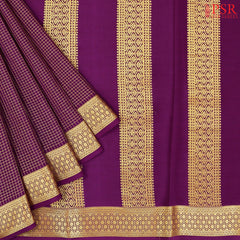Jam Purple Mysore Silk Saree