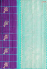 Dark Purple Kanchipuram Silk Saree