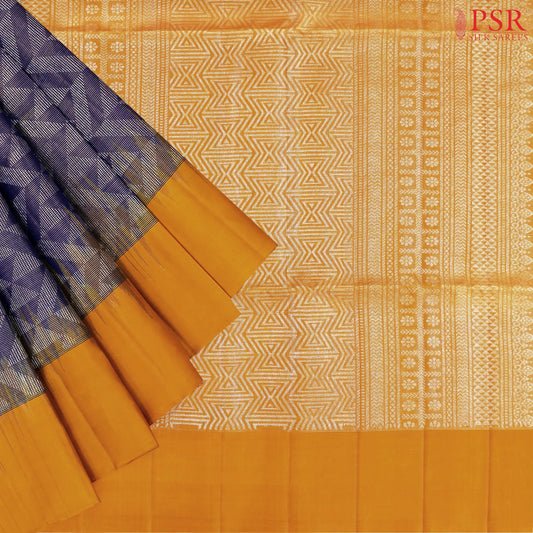 Midnight Blue Soft Silk Saree