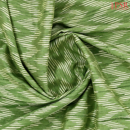 Pistachio Green Pochampally Silk Ikat Saree