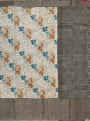 Echo Grey Bamboo Silk Sarees