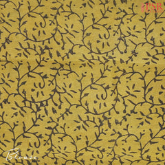 Olive Yellow Jaipur Cotton Printed Saree