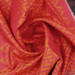 Red Pochampally Soft Silk Saree