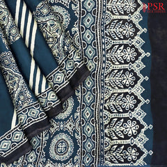 Prussian Blue Modal Silk Saree