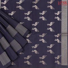 Dark Violet Soft Silk Saree