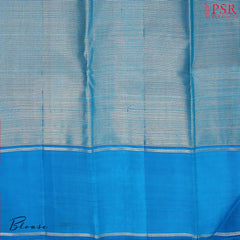 Azure Blue Kanchipuram Silk Saree