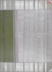 Olive Green Kanchipuram Silk Saree