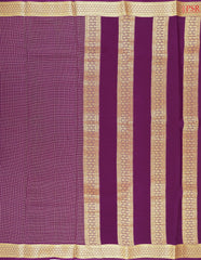 Jam Purple Mysore Silk Saree