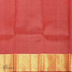 Olive Yellow Kanchipuram Silk Saree