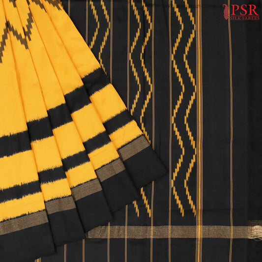 Yellow Pochampally Silk Saree