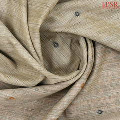 Tan Beige Ghicha Tassar Saree