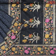 Black Semi Banaras Saree