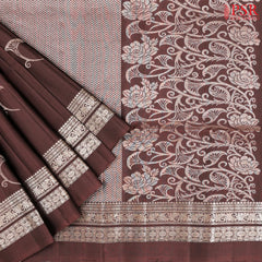 Brown Soft Silk Saree