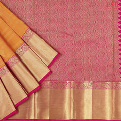 Melon Yellow Fancy Kanchipuram Silk Saree