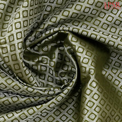 Olive Green Kanchipuram Silk Saree