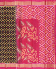 Black Patola Silk Cotton Saree