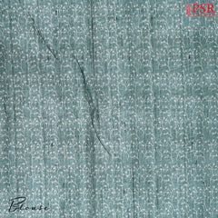 Turquoise Teal Semi Tussar Saree