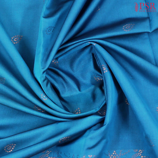 Peacock Blue Soft Art Silk Saree