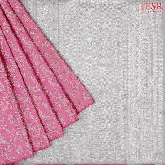 Taffy Pink Kanchipuram Silk Saree