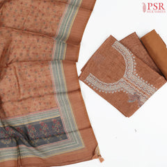 Classic Copper Silk Cotton Dress Material